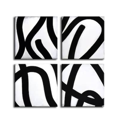 Curves I-IV' 4 Piece Wrapped Canvas Wall Art Set by Norman Wyatt Jr.
