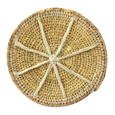 Set of 4 Seagrass Coasters -A - Egg