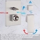 preview thumbnail 55 of 54, YASINU 2 Function Ceiling Mounted Square Rainfall Shower Head Bathroom Shower System Sets