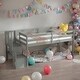 preview thumbnail 1 of 7, Twin Size Loft bed With Staircase And Storage Or Entertainment for home Grey
