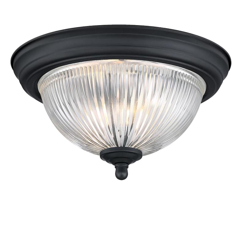 Westinghouse Lighting One Light 11 Inch Matte Black Indoor Flush Mount Fixture