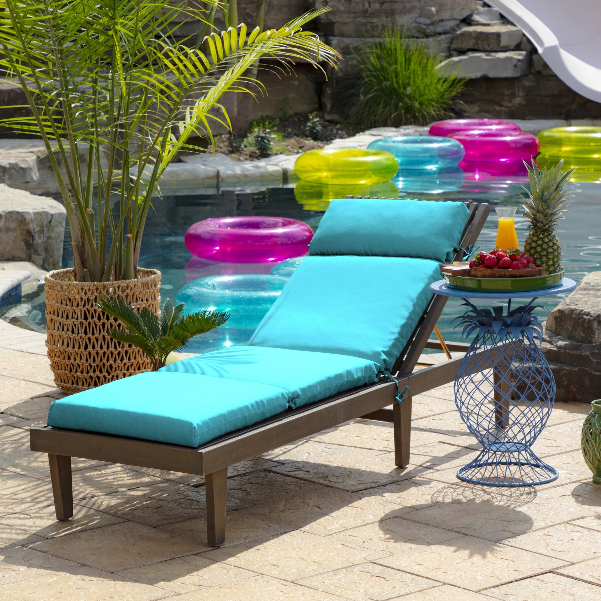 ARDEN Leala Texture Outdoor Chaise Lounge Cushion - Picture 23 of 40