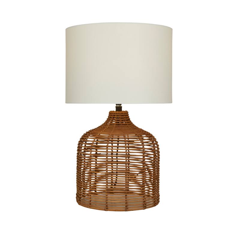 Polyester Natural Table Lamp - 15 x 15 x 25