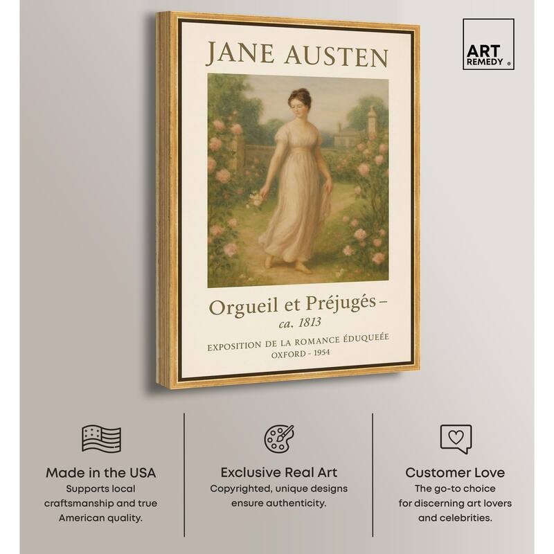Lady in Austen's World Canvas by Art Remedy