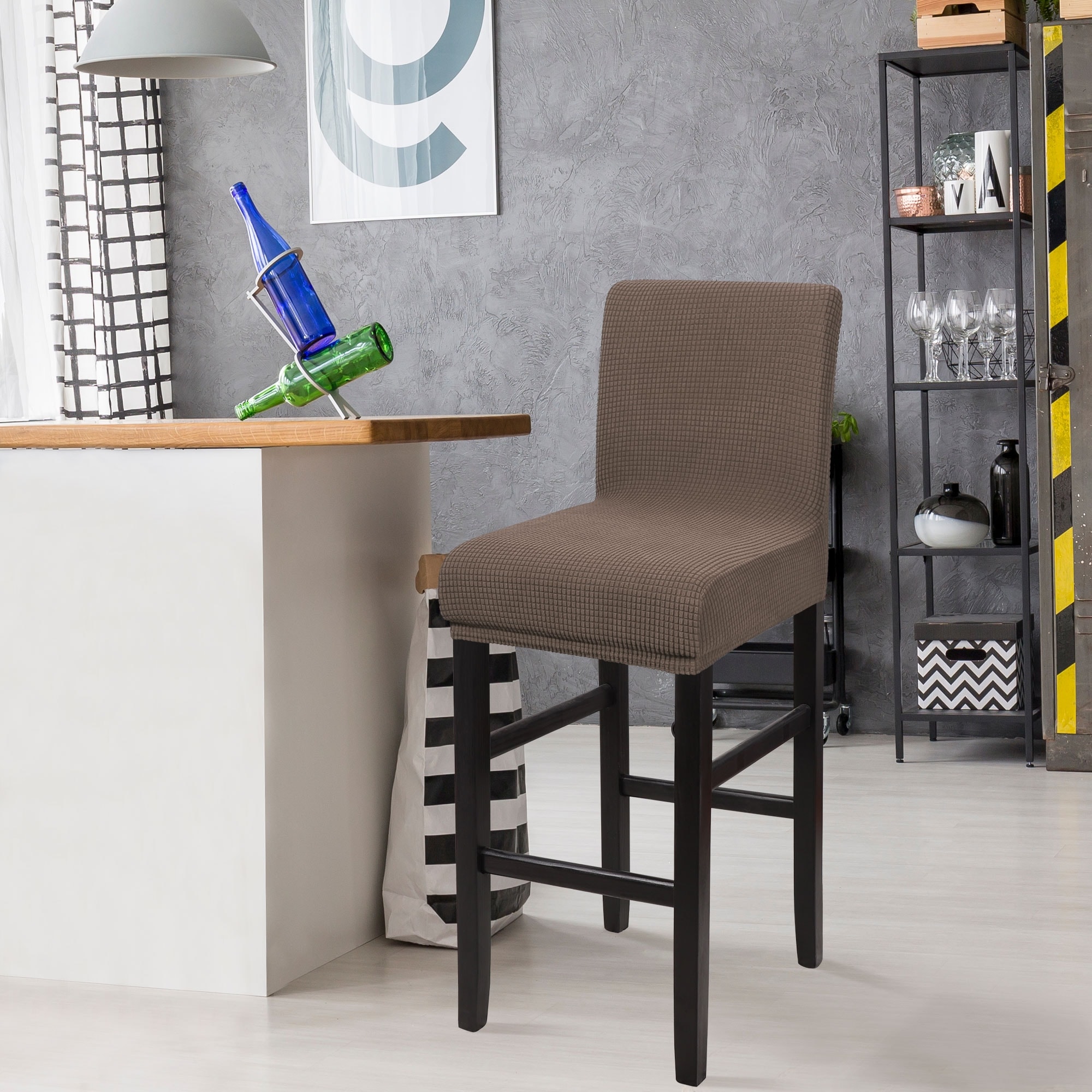 Counter height chair slipcovers store