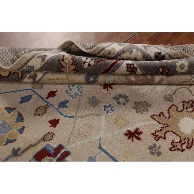 Oushak Indian Area Rug Handmade Wool Carpet - 8'0" x 10'0"