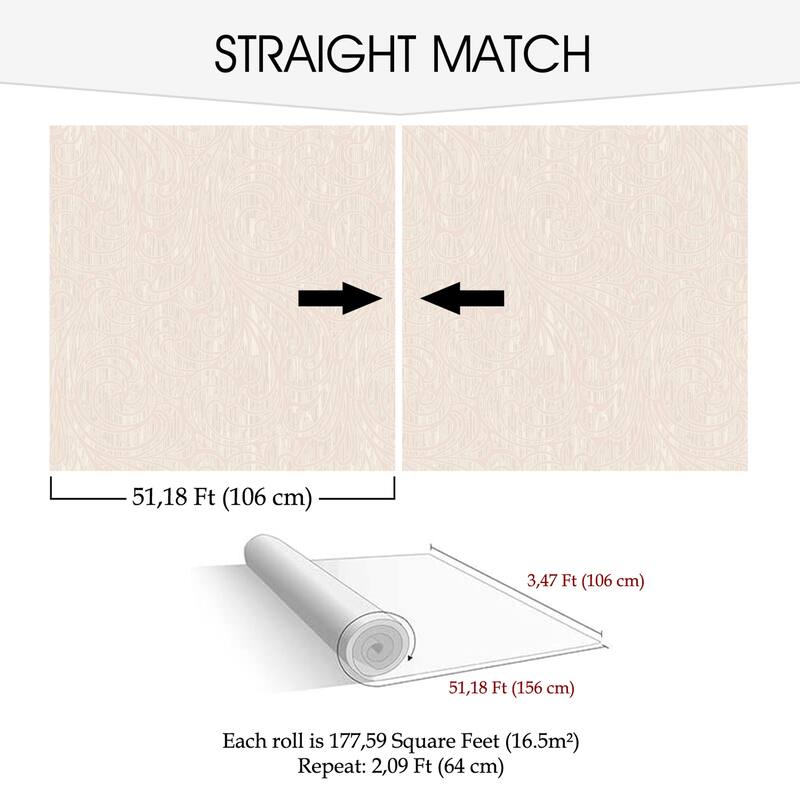 SUSSEXHOME Removable Wallpaper-Waterproof, Strippable, Light Resistance & Cleanable Wall Paper Roll-Wallpaper-Flowery
