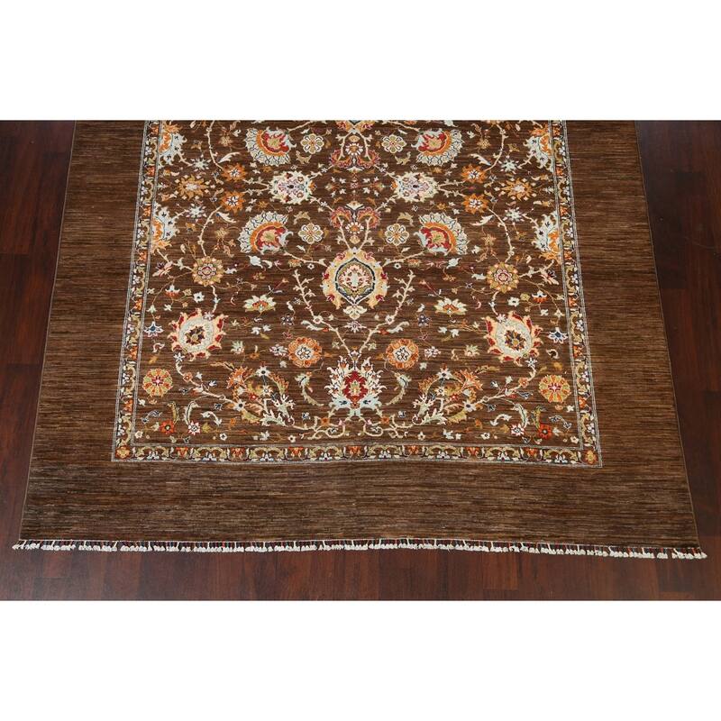 Traditional Vegetable Dye Ziegler Oriental Wool Area Rug Hand-knotted - 8'2" x 9'9"