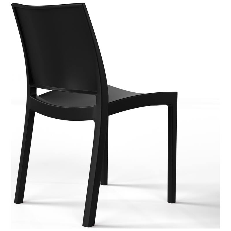 Frond and Form Outdoor Patio Stacking Dining Side Chair (Set of 2)
