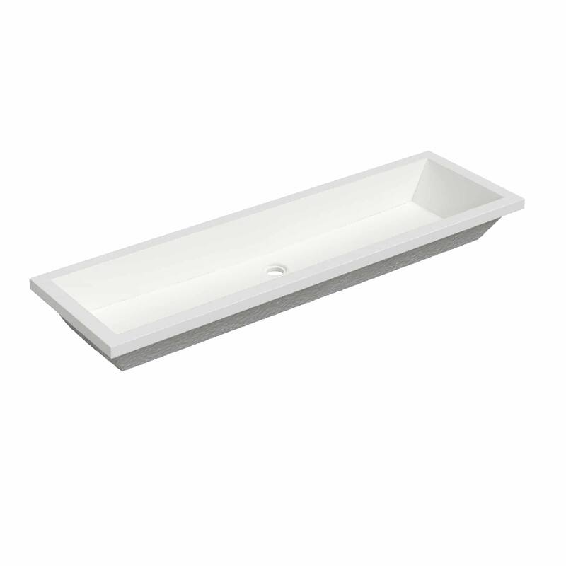 Arcata NativeStone drop-in Rectangular Bathroom Sink