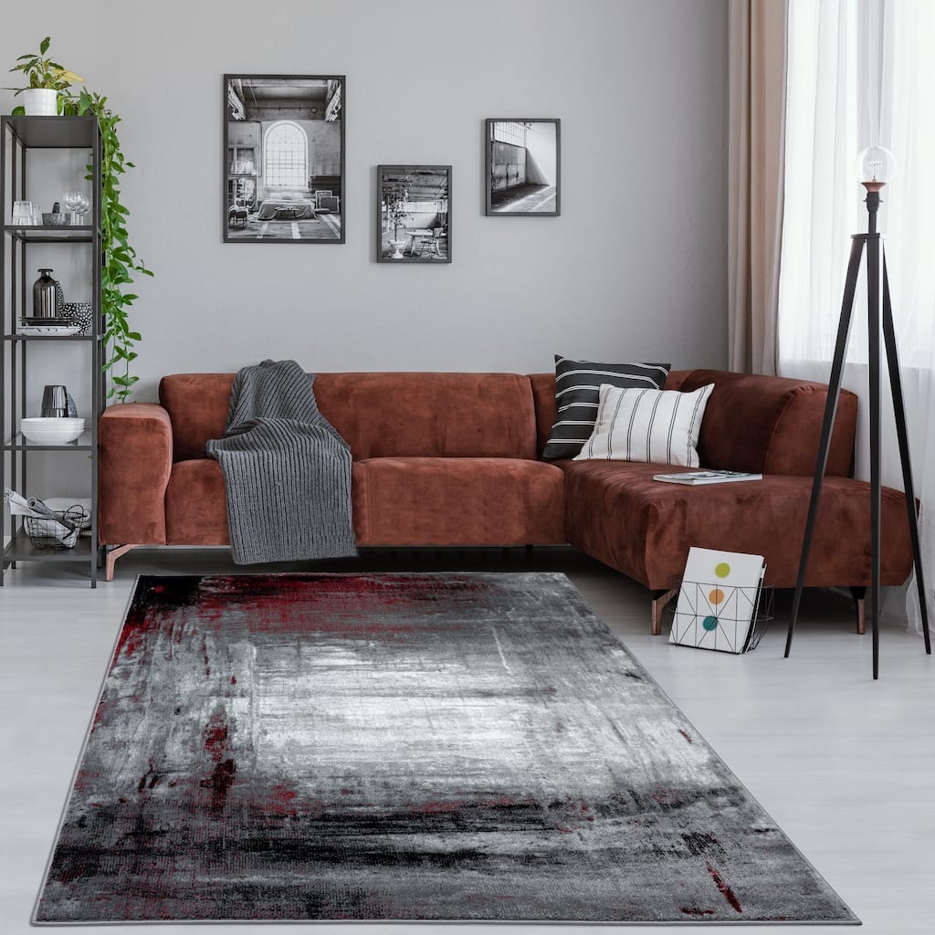 Samos Collection Abstract Area Rug