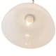 preview thumbnail 13 of 13, Mid-Century Modern 1-Light Round Opal Glass Pendant Light 14.8in