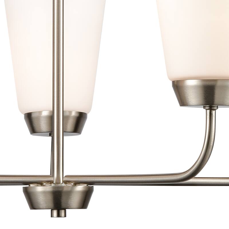 Winslow 19-inch Wide 3-Light Chandelier in Brushed Nickel