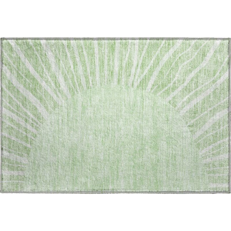 Premium Washable Super Soft Contemporary Rays Mayfield Rug