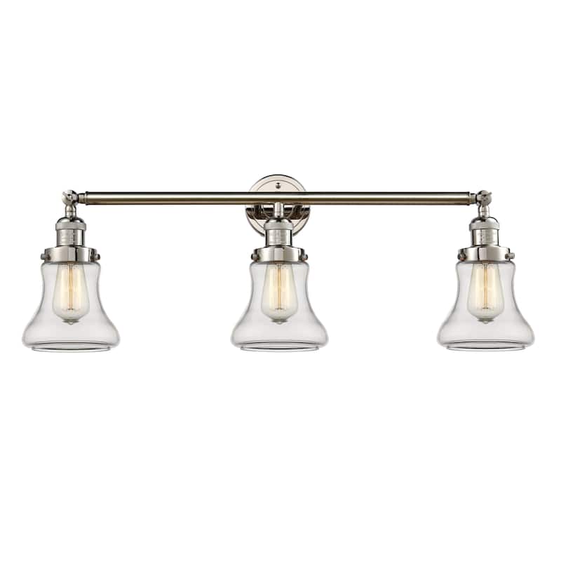 Innovations Lighting Bellmont 3 Light 30" Wide Bathroom Vanity Light - Polished Nickel / Clear