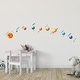 preview thumbnail 3 of 4, Walplus Colorful Solar System Planets Space Children Kids Wall Sticker