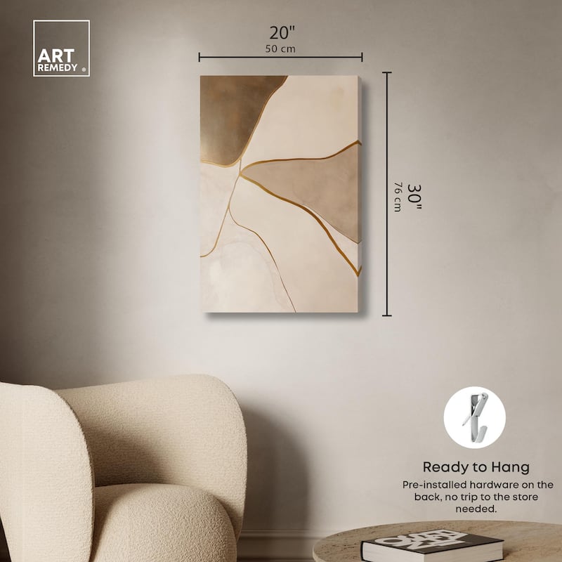 Taupe Terrain II Canvas by Art Remedy, Gallery Wrapped