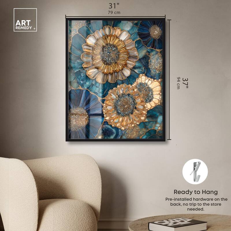 Opulent Geode I Shadowbox by Art Remedy