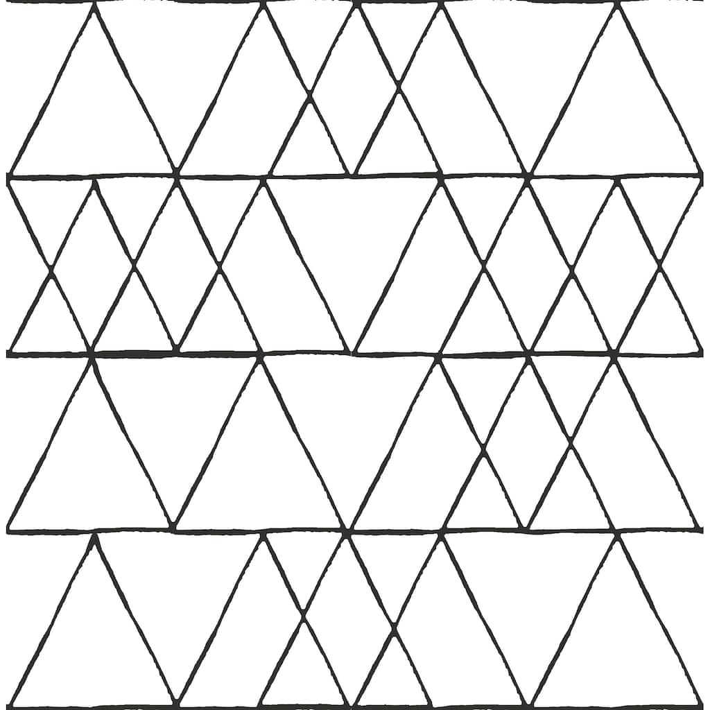 NuWallpaper Black Harris Peel & Stick Wallpaper