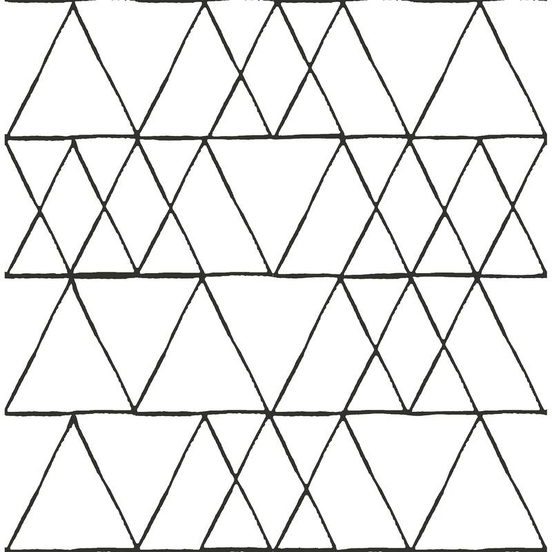 NuWallpaper Black Harris Peel & Stick Wallpaper