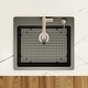 preview thumbnail 27 of 59, Karran Top Mount 25 in. Single Bowl Quartz Kitchen Sink Kit