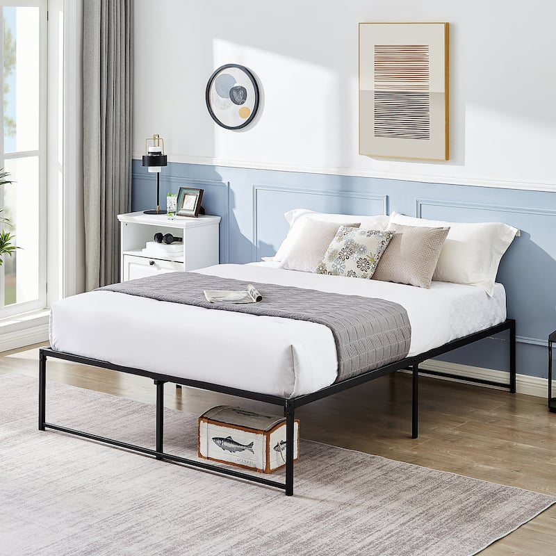 Javlergo 16 Inch Metal Platform Bed Frame