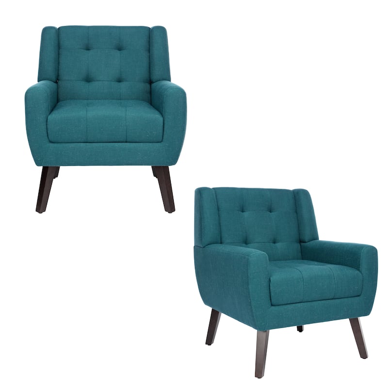 Tufted Arm Chair Upholstered Lounge Chair(Set of 2)