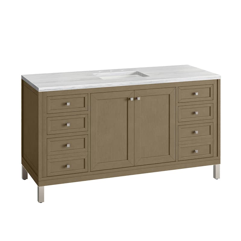 James Martin Vanities 503-V60S-3AF Chicago 60" Free Standing Single