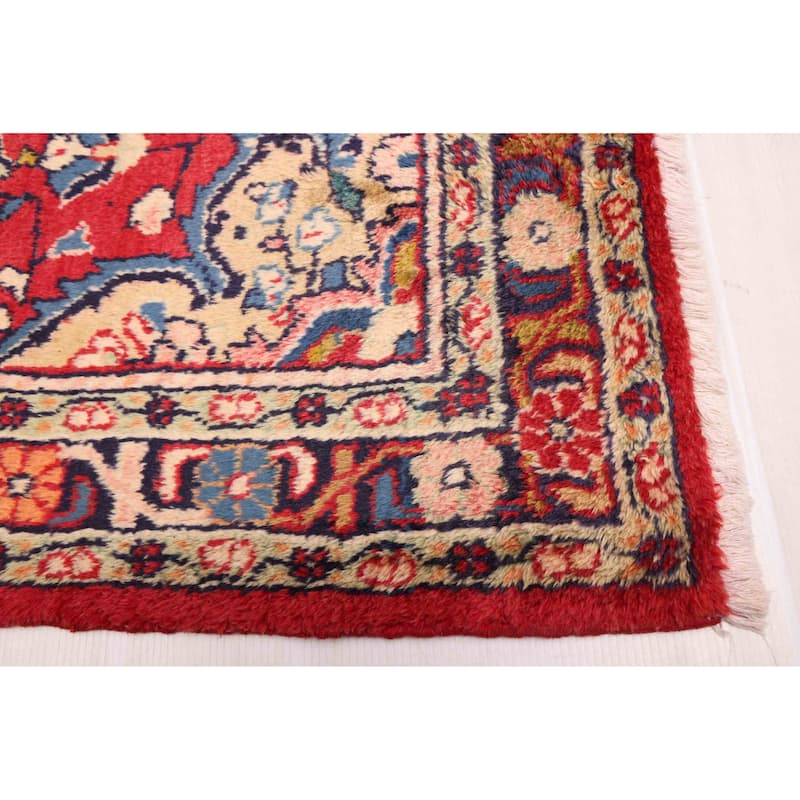 ECARPETGALLERY Hand-knotted Andelz Red Wool Rug - 4'6 x 7'1