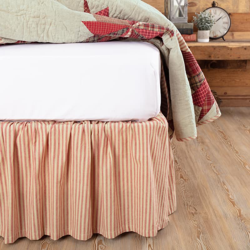 Ozark Ticking Stripe Bed Skirt