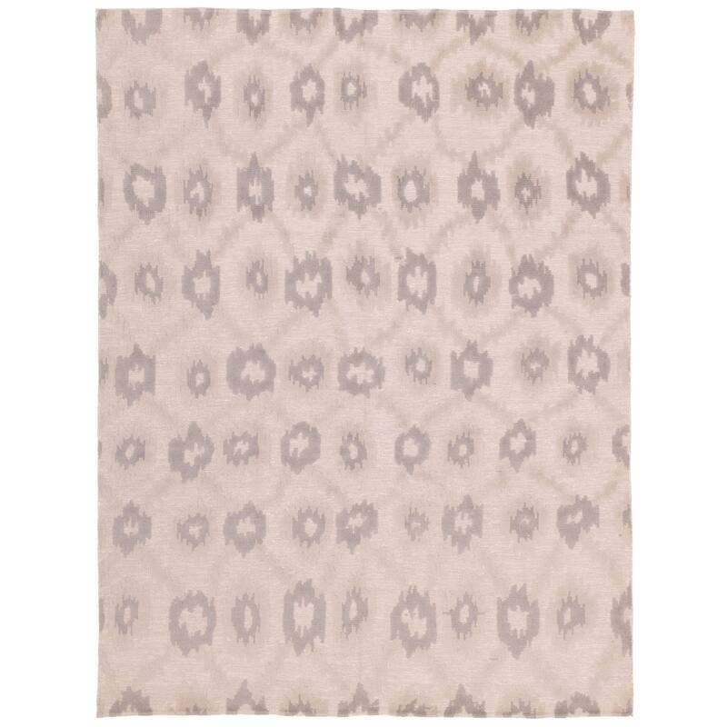 ECARPETGALLERY Hand-knotted Looma Grey Wool Rug - 7'8 x 10'1