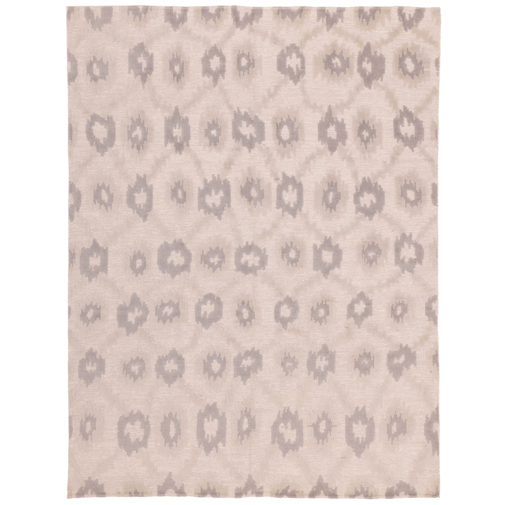 ECARPETGALLERY Hand-knotted Looma Grey Wool Rug - 7'8 x 10'1