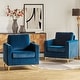 preview thumbnail 40 of 43, Ganymedes Modern Velvet Accent Arm Chair with Golden Legs by HULALA HOME