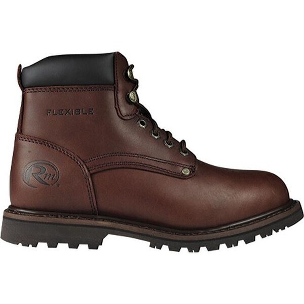 Roadmate Boot Co. Men's 647 6" Padded Collar Work Boot Moondance Oil Full Grain Leather