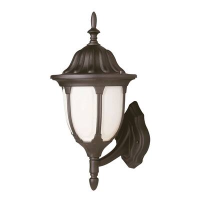 GuisseppeImports One Light Wall Lantern Hamilton Black - Exact Size - Exact Size