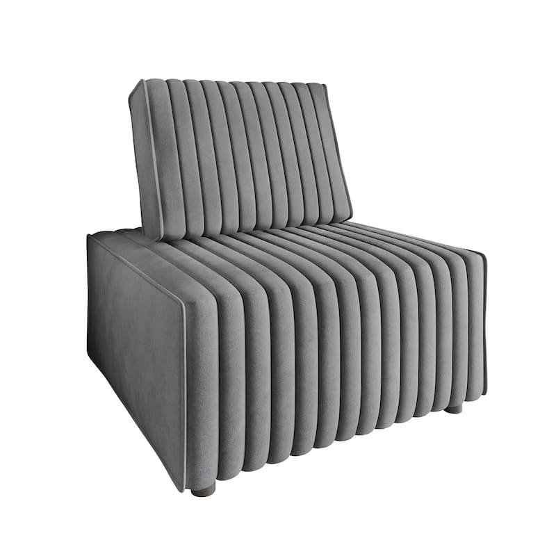 CraftPorch Contemporary Clean-Line Linen Upholstered Chair