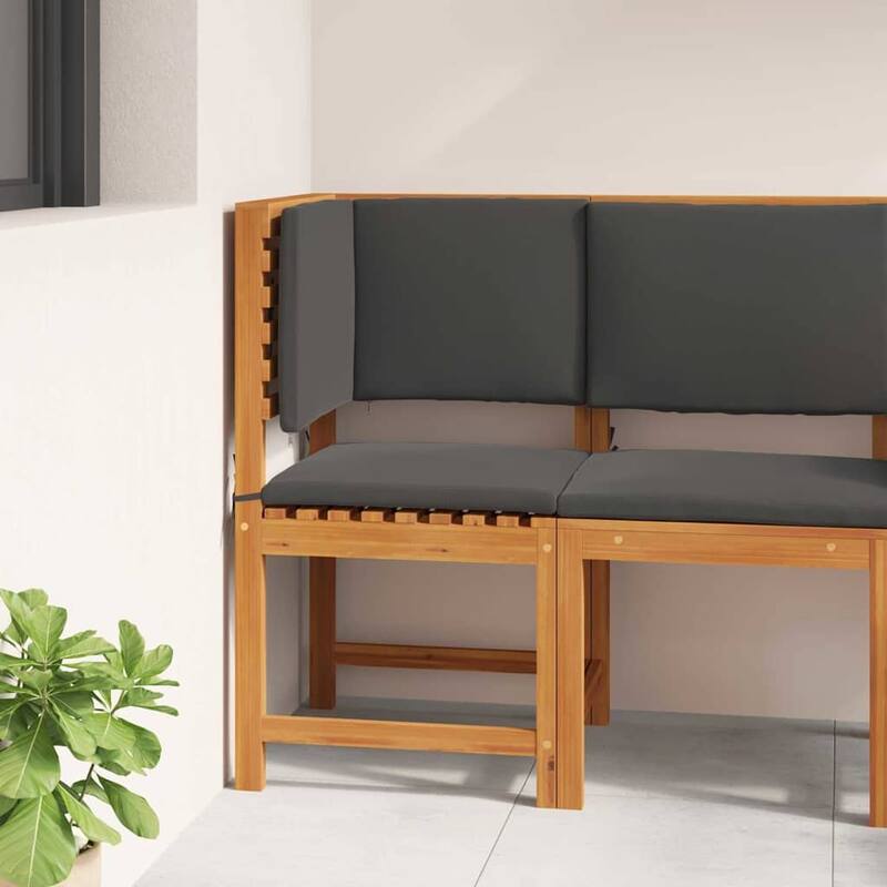 vidaXL Garden Chair 50 x 50 x 91cm Solid Acacia wood - 19.7 x 19.7 x 35.8
