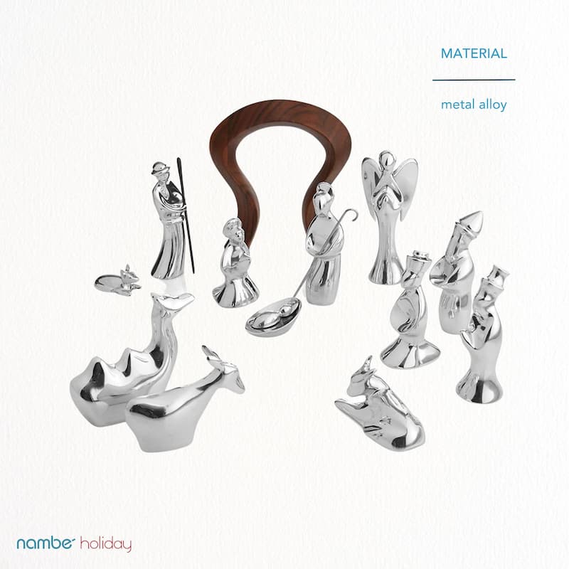 Nambe Miniature Nativity Angel - 5”H