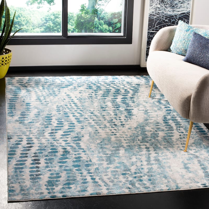 SAFAVIEH Aria Elfgund Vintage Boho Oriental Rug - 3' x 5' - Cream/Teal