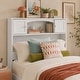 preview thumbnail 8 of 6, Denver Wood Bookcase Headboard