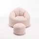 preview thumbnail 67 of 101, Microfiber High-Density Foam Bean Bag Lounge Chairs with Removable Footrest