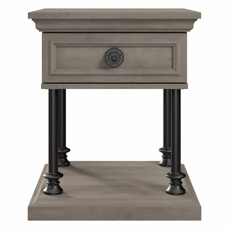 Coliseum Designer End Table with Storage by Bush Furniture
