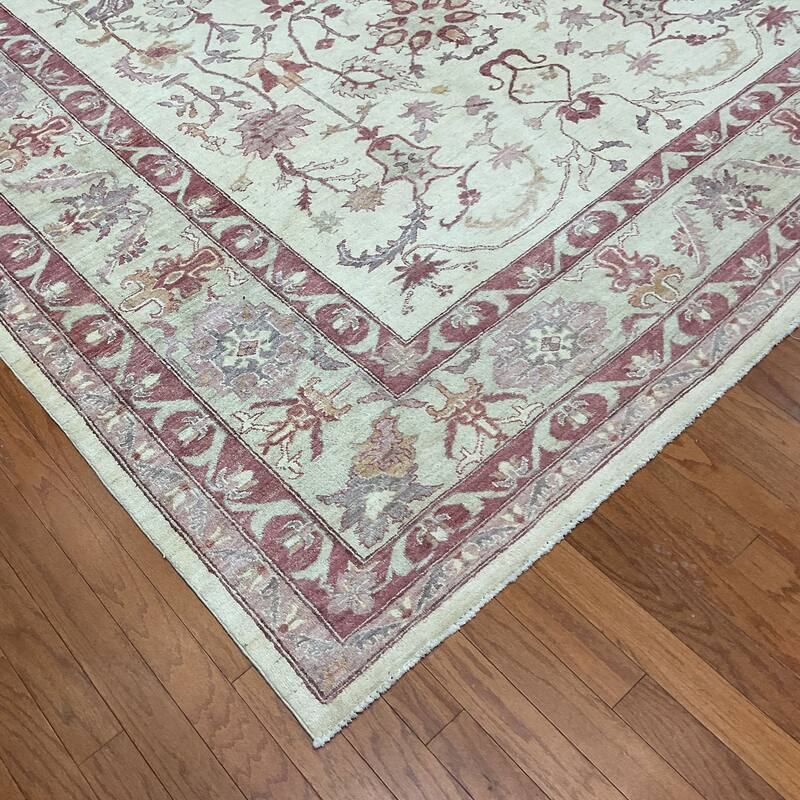 HERAT ORIENTAL Handmade Vegetable Dye Oushak Wool Rug (Afghanistan) - 8'9 x 11'4