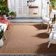 preview thumbnail 5 of 133, SAFAVIEH Courtyard Sherrie Border Indoor/ Outdoor Waterproof Patio Backyard Rug 8' x 10' - Natural/Gold