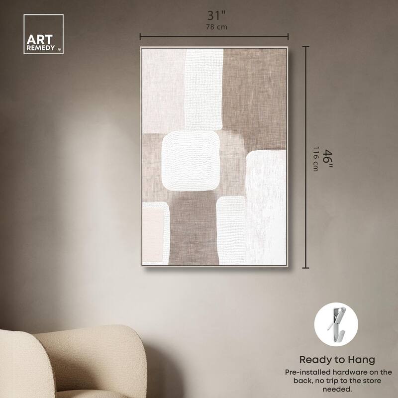 Stucco Squares I Canvas by Art Remedy