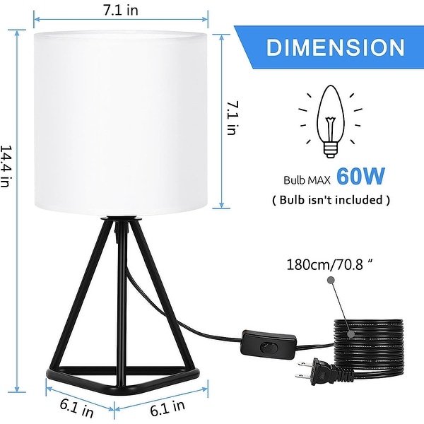 Set of 2 Cute Modern Bedside Nightstand Lamps for Living Room Bedroom On Sale Bed Bath Beyond 38006398