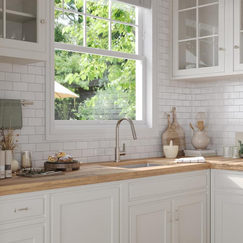 Kitchen Faucets with Pull Down Sprayer LED Single Handle High Arc Pull Out Kitchen Faucet Kitchen Sink Faucet