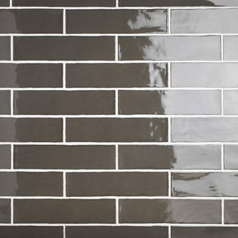 Merola Tile Chester Grafito 3" x 12" Ceramic Wall Tile