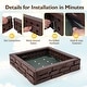 preview thumbnail 19 of 27, Costway Kids Sandbox with Cover Bottom Liner Backyard Beach HDPE - See Details