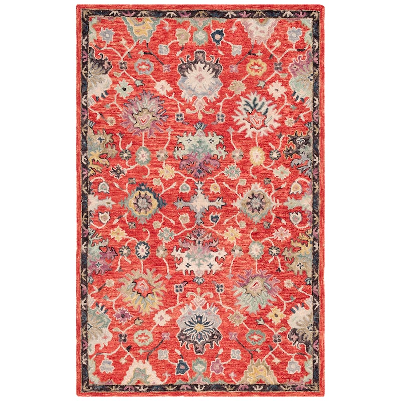 SAFAVIEH Handmade Blossom Iseabail Floral Wool Rug